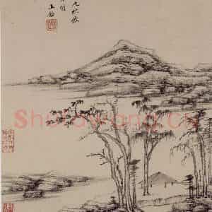 清代 王鉴《仿古山水册》国画山水作品图片鉴赏