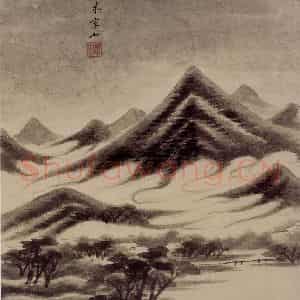 清代 王鉴《仿古山水册》国画山水作品图片鉴赏