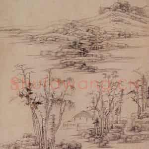 清代 王鉴《仿宋元山水册》国画山水作品图片鉴赏