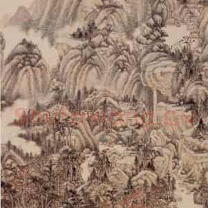 清代 王鉴《仿宋元山水册》国画山水作品图片鉴赏