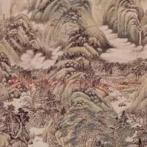 清代 王鉴《仿宋元山水册》国画山水作品图片鉴赏