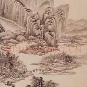 清代 王鉴《仿宋元山水册》国画山水作品图片鉴赏