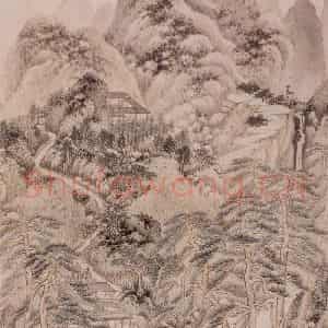 清代 王鉴《仿宋元山水册》国画山水作品图片鉴赏