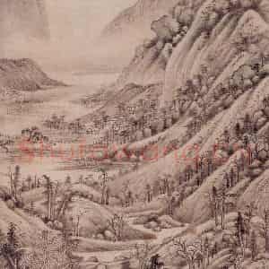 清代 王鉴《仿宋元山水册》国画山水作品图片鉴赏