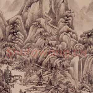 清代 王鉴《仿宋元山水册》国画山水作品图片鉴赏
