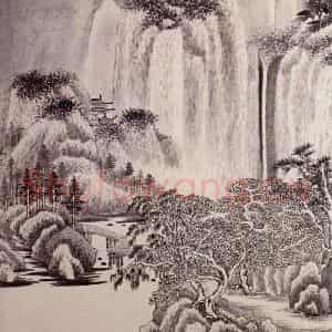 清代 王鉴《仿古山水图册》国画山水作品图片鉴赏