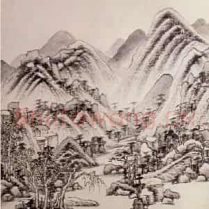 清代 王鉴《仿古山水图册》国画山水作品图片鉴赏