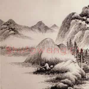清代 王鉴《仿古山水图册》国画山水作品图片鉴赏