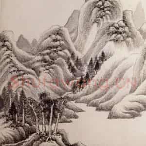 清代 王鉴《仿古山水图册》国画山水作品图片鉴赏