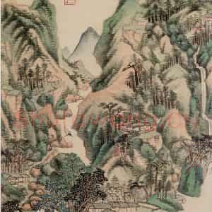 清代 王鉴《仿古山水图册》国画山水作品图片鉴赏