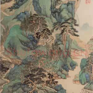 清代 王鉴《仿古山水图册》国画山水作品图片鉴赏