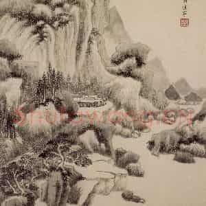 清代 王鉴《仿古山水册》国画山水作品图片鉴赏
