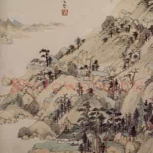 清代 王鉴《仿古山水册》国画山水作品图片鉴赏