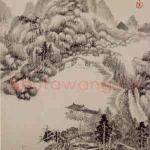 清代 王鉴《仿古山水册》国画山水作品图片鉴赏