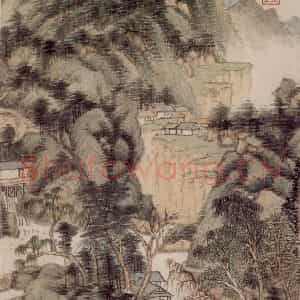 清代 王鉴《仿古山水册》国画山水作品图片鉴赏