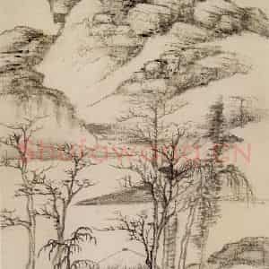清代 王鉴《仿古山水册》国画山水作品图片鉴赏