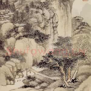清代 王鉴《仿古山水册》国画山水作品图片鉴赏