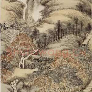 清代 王鉴《仿古山水册》国画山水作品图片鉴赏