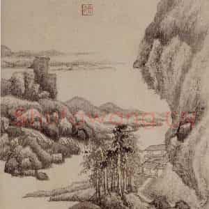 清代 王鉴《仿古山水册》国画山水作品图片鉴赏