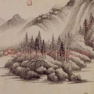清代 王鉴《仿古山水册》国画山水作品图片鉴赏