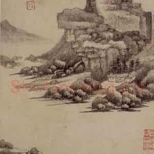 清代 王鉴《仿古山水册》国画山水作品图片鉴赏