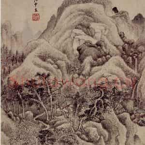 清代 王鉴《仿古山水册》国画山水作品图片鉴赏