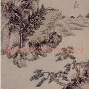 清代 王鉴《仿古山水册》国画山水作品图片鉴赏