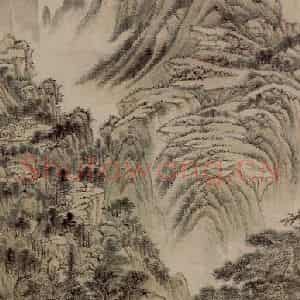 清代 王鉴《烟浮元岫图轴》国画山水作品图片鉴赏