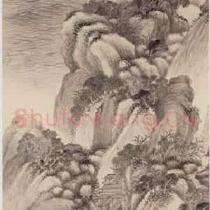 清代 王鉴《仿古山水十条屏》国画山水作品图片鉴赏