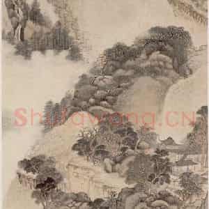 清代 王鉴《仿古山水十条屏》国画山水作品图片鉴赏