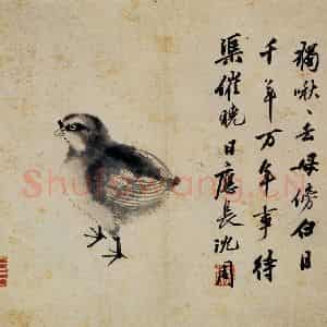 明代 沈周《卧游图册》国画花鸟作品图片鉴赏