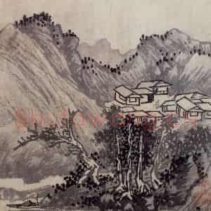 明代 沈周《三绝图册》国画山水作品图片鉴赏