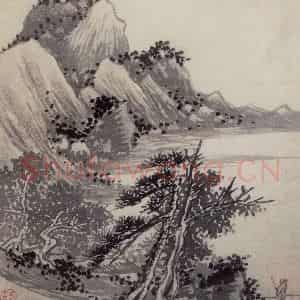 明代 沈周《三绝图册》国画山水作品图片鉴赏