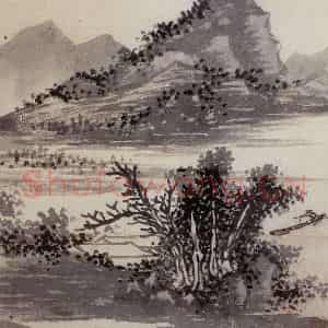明代 沈周《三绝图册》国画山水作品图片鉴赏