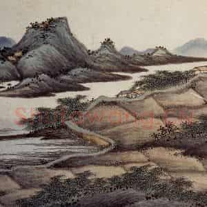 明代 沈周《东庄图册》国画山水作品图片鉴赏