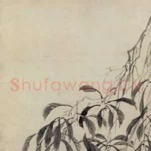 明代 沈周《荔柿图轴》国画花鸟作品图片鉴赏