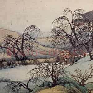 明代 沈周《东庄图册》国画山水作品图片鉴赏