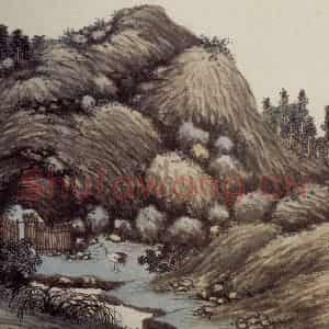 明代 沈周《东庄图册》国画山水作品图片鉴赏