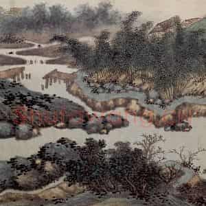 明代 沈周《东庄图册》国画山水作品图片鉴赏