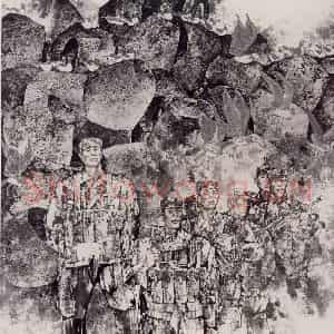 1987年 张道兴《堤》国画人物作品图片鉴赏