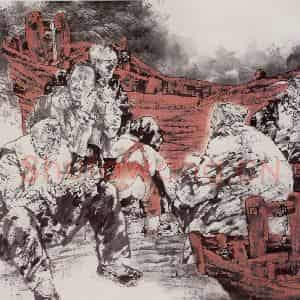 1997年 张道兴《海的容颜》国画人物作品图片鉴赏
