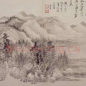 1685年 王翚《仿古山水册》国画山水写意作品图片鉴赏