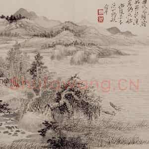 1685年 王翚《仿古山水册》国画山水写意作品图片鉴赏