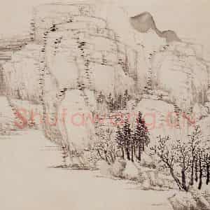1685、1686年 王翚《亘古无双图册》国画山水写意作品图片鉴赏