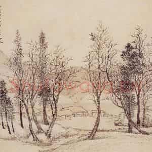 1685、1686年 王翚《亘古无双图册》国画山水写意作品图片鉴赏