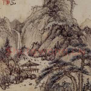 1658年 王翚《仿古山水册》国画山水写意作品图片鉴赏