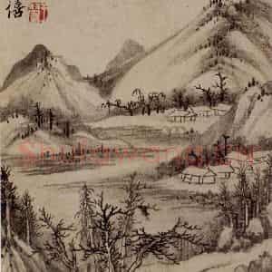 1658年 王翚《仿古山水册》国画山水写意作品图片鉴赏