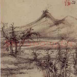 1658年 王翚《仿古山水册》国画山水写意作品图片鉴赏