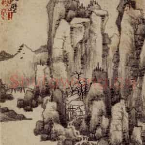 1658年 王翚《仿古山水册》国画山水写意作品图片鉴赏