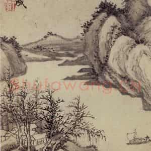 1658年 王翚《仿古山水册》国画山水写意作品图片鉴赏